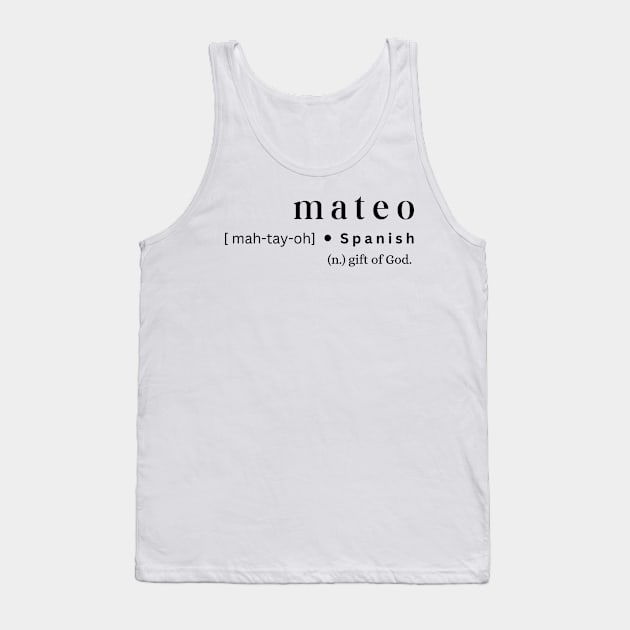 Mateo Tank Top by MajesticWords